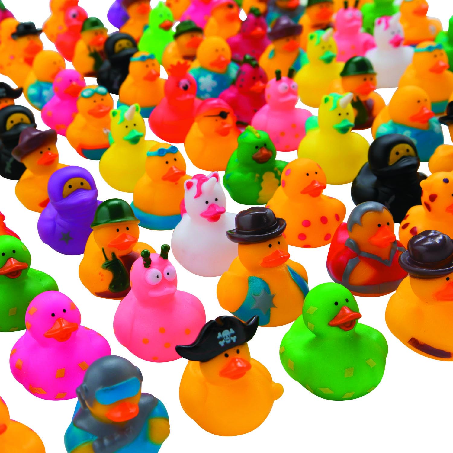 Amazon.com: Fun Express Mega Rubber Ducky Assortment | 100 Pieces